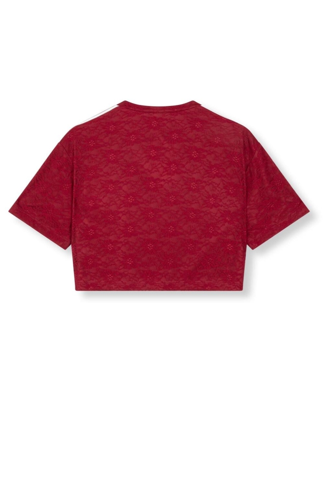 KNITTED CROPPED T SHIRT MARLOWE R2505728686 501 BORDEAUX